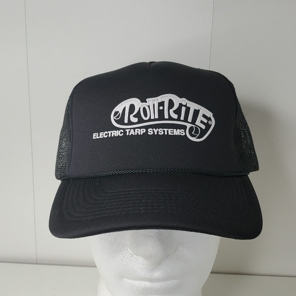 VTG Roll Rite Electric Tarp Systems Mesh Trucker Hat Semi Truck Snapback Cap - Picture 2 of 8